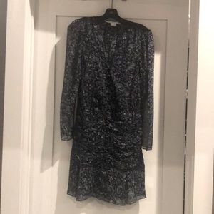 Veronica Beard Rosalia Dress, black multi color, size 8